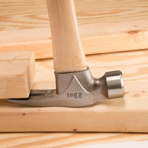 Estwing Pro California Hammer, Forged Alloy Steel Head, Hickory Handle, 23.0 oz, Smooth Face - Claw Hammer in Kuwait