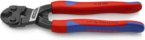 أدوات KNIPEX - قاطعة مسامير مدمجة من CoBolt، متعددة المكونات (7102200)، قبضة مريحة 8 بوصة in Saudi Arabia