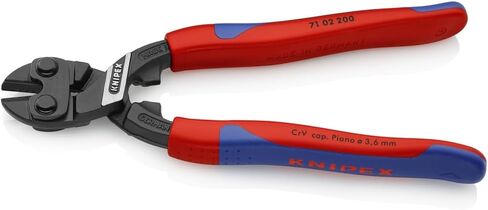 أدوات KNIPEX - قاطعة مسامير مدمجة من CoBolt، متعددة المكونات (7102200)، قبضة مريحة 8 بوصة in Saudi Arabia