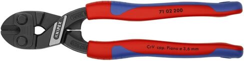 أدوات KNIPEX - قاطعة مسامير مدمجة من CoBolt، متعددة المكونات (7102200)، قبضة مريحة 8 بوصة in Saudi Arabia