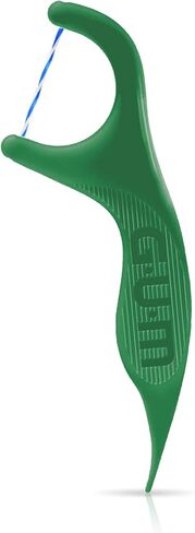 أعواد خيط تنظيف الأسنان بالنعناع من GUM - خيوط ملتوية، خيط تنظيف مقاوم للتمزيق، مقبض سهل الإمساك، 90 قطعة. (عبوة من 3) in Kuwait