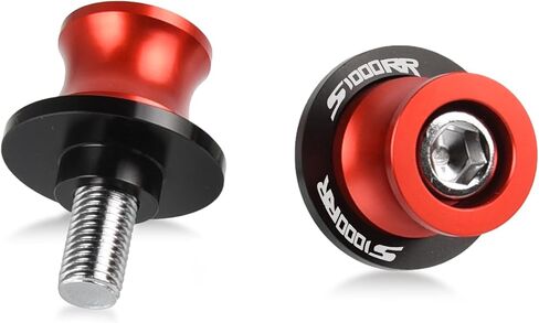 M8X1.5 S1000R S1000RR Swingarm Sliders، Swingarm Spools Slides CNC Swing Arm Stand المسمار متوافق مع S1000R S1000RR 2009-2023 (أسود) in Saudi Arabia