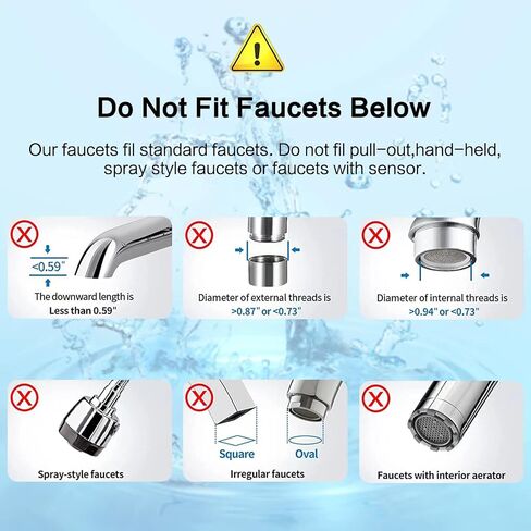 Countertop Water Filter System, Easy Install Water puriter, Sink Water Faucet, Alkaline Material Filter Machine (1 Filter Included) in Saudi Arabia
