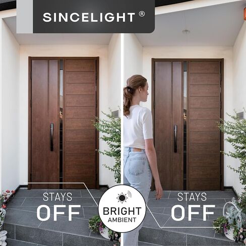 SINCELIGHT Motion Sensor LED Light Bulb 9W E26, PIR Motion-Activated in The Dark, Automatically ON/Off by Dual Sensors, Cool White 6000K, Pack of 2 in Saudi Arabia