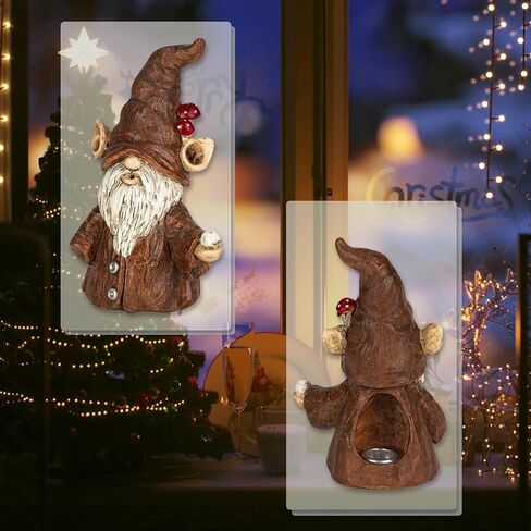 Gnome Incense Holder, 3.2 x 2.3 x 4.7inches,Handcrafted Whimsical,Incense Cone Burner Ornaments in Saudi Arabia
