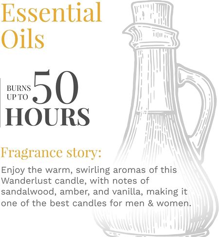 Essential Elements by Candle-Lite Company Wood Wick Scented Candle, Daydreamer, One 16 oz. Single-Wick Aromatherapy Candle with 50 Hours of Burn Time, White in Saudi Arabia