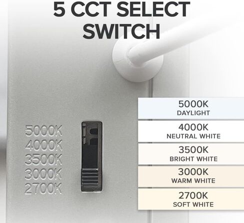 Maxxima 4 in. Square 5CCT Ultra Thin Recessed LED Downlight, 750 Lumens Slim Canless, IC Rated, 5 Color Temperature Selectable 2700K/3000K/3500K/4000K/5000K, Dimmable, J-Box Included in Saudi Arabia