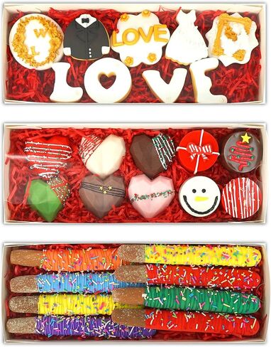 20 Pack 12x2x2 Inch Chocolate Covered Strawberries Boxes, Macaron Boxes Drawer Cookie Boxes with Full Clear Window for Christmas Mother's Day Valentine's Day in Saudi Arabia