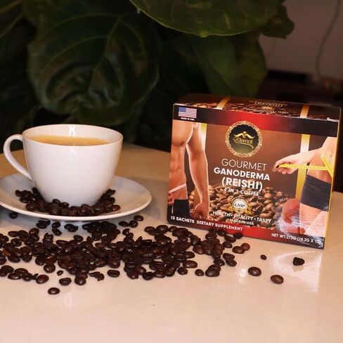 Eternal Spirit Beauty 4 in 1 Coffee, with GANODERMA (REISHI) – Pack of 2. Bonus 1 Stainless Steel Cute Mini Cat Spoon, Assorted Colors in Saudi Arabia