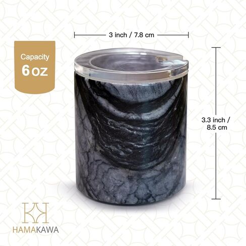 برطمان توابل رخامي، قبو ملح أبيض بسعة 6 أونصة مع غطاء أكريليك، وعاء فلفل ملح، صندوق ملح، حاوية ملح، وعاء بهارات للمطبخ، المنزل in Kuwait