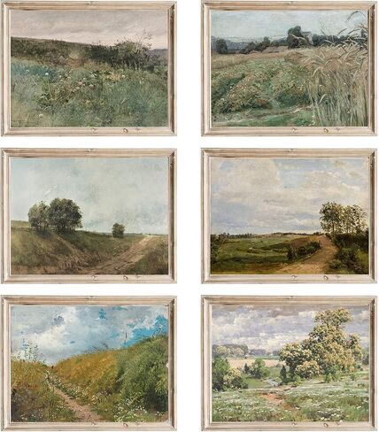 Sneeu Vintage Wall Art 8x10, Spring Meadow Landscape Art Print, Unframed Wall Decor for Home in Saudi Arabia