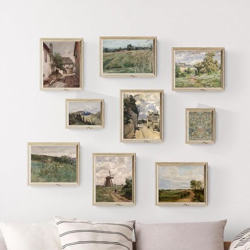 Sneeu Vintage Wall Art 8x10, Spring Meadow Landscape Art Print, Unframed Wall Decor for Home in Saudi Arabia