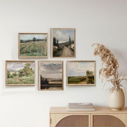 Sneeu Vintage Wall Art 8x10, Spring Meadow Landscape Art Print, Unframed Wall Decor for Home in Saudi Arabia