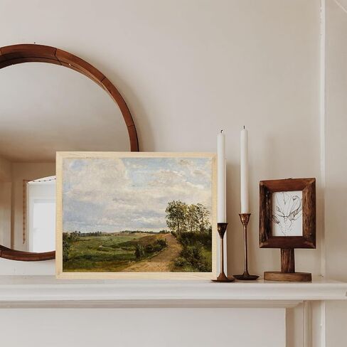 Sneeu Vintage Wall Art 8x10, Spring Meadow Landscape Art Print, Unframed Wall Decor for Home in Saudi Arabia