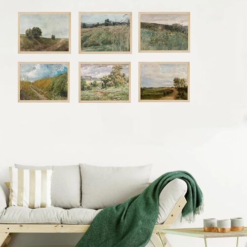 Sneeu Vintage Wall Art 8x10, Spring Meadow Landscape Art Print, Unframed Wall Decor for Home in Saudi Arabia