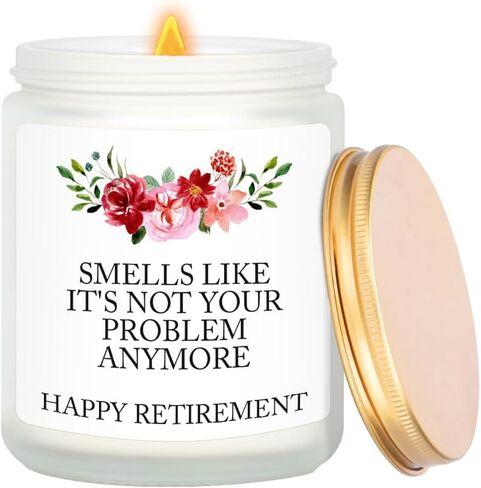 Funny Retirement Gifts for Women Men, Best Happy Retirement 2024 Candles, Funny Teacher Coworkers Nurses Retired Gift Ideas, Farewell Present Unique Coworkers Boss Teacher Nurses Retired Gift in Saudi Arabia