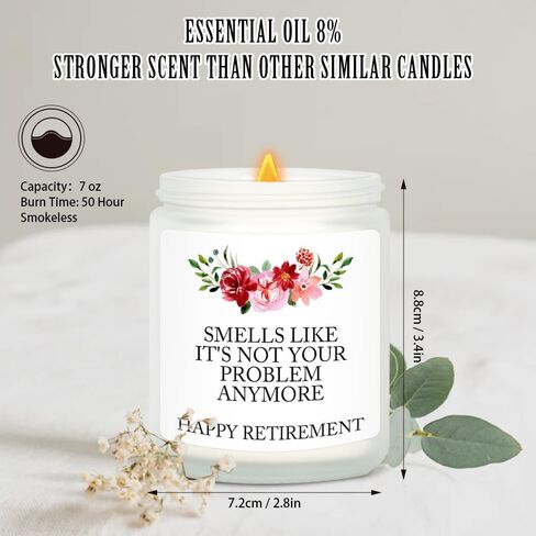 Funny Retirement Gifts for Women Men, Best Happy Retirement 2024 Candles, Funny Teacher Coworkers Nurses Retired Gift Ideas, Farewell Present Unique Coworkers Boss Teacher Nurses Retired Gift in Saudi Arabia