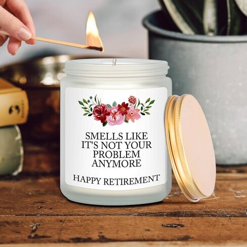 Funny Retirement Gifts for Women Men, Best Happy Retirement 2024 Candles, Funny Teacher Coworkers Nurses Retired Gift Ideas, Farewell Present Unique Coworkers Boss Teacher Nurses Retired Gift in Saudi Arabia