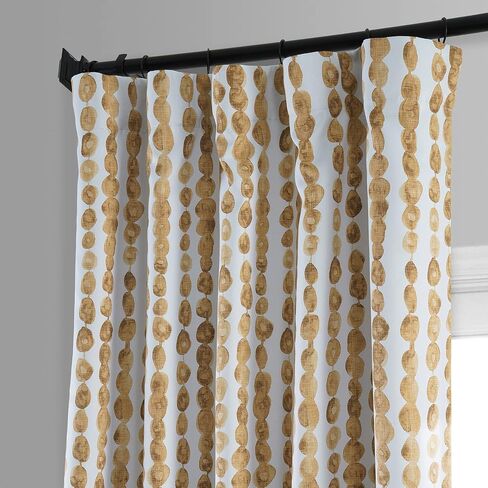 HPD Half Price Drapes Room Darkening Curtains for Bedroom, Living Room 50 X 96 Gumdrop Printed, BOCH-HKC210610B-96 (1 Panel) Gumdrop Honey Gold in Saudi Arabia