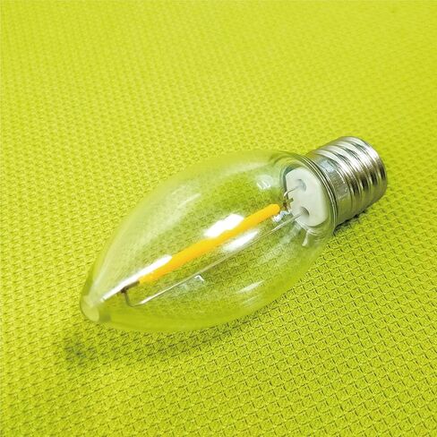 Meconard C9 أدى استبدال لمبة ضوء عيد الميلاد، 25 حزمة C9 لمبات LED شاتيربروف لأضواء سلسلة عيد الميلاد في الهواء الطلق، E17 قاعدة متوسطة، لمبات عطلة الصف التجاري، أبيض دافئ in Kuwait