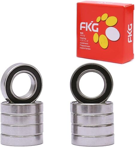 FKG 6702-2RS 15x21x4 مللي متر كرة أخدود عميقة تحمل محامل سدادة مطاطية مزدوجة مشحم مسبقًا 10 قطعة in Saudi Arabia