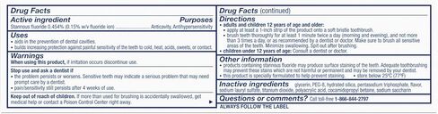 معجون أسنان سينسوداين للتخفيف السريع من الحساسية للأسنان الحساسة، بالنعناع in Kuwait