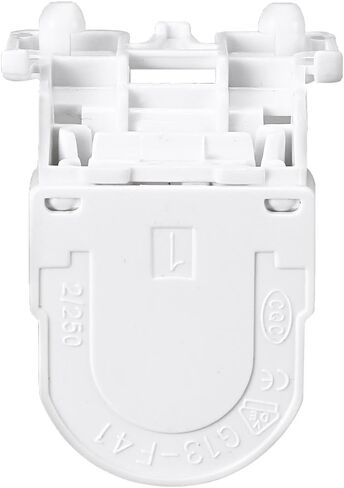 uxcell 8Pcs T8 Fluorescent Light Holder G13 Base Non-Shunted Single Head Lamp Socket AC 250V 2A for LED Fluorescent Tube in Saudi Arabia