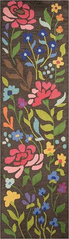 Momeni Newport Collection Area Rug, 2'3" x 8'0" Runner, Brown in Kuwait