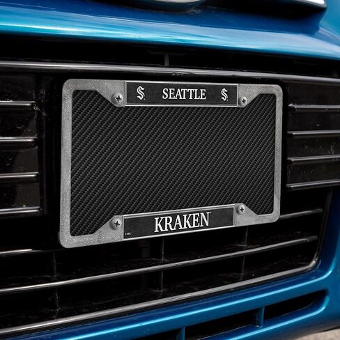 Rico Industries NHL Hockey Chicago Blackhawks Pewter License Plate Frame 12" x 6" in Saudi Arabia