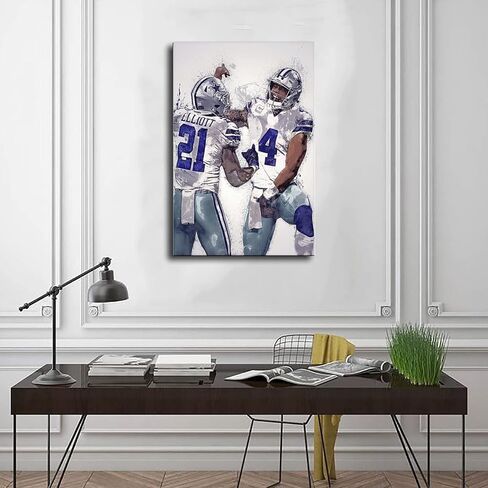 Patrick Mahomes Sports Poster Canvas Poster Wall Art Decor Print Picture Paintings for Living Room Bedroom Decoration Unframe-style 12x18inch(30x45cm) in Saudi Arabia