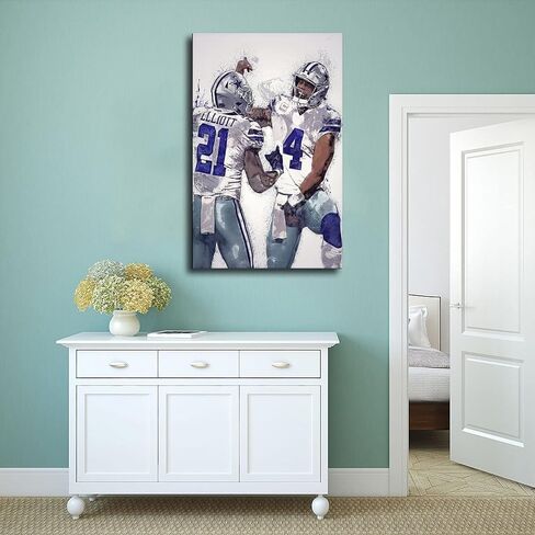 Patrick Mahomes Sports Poster Canvas Poster Wall Art Decor Print Picture Paintings for Living Room Bedroom Decoration Unframe-style 12x18inch(30x45cm) in Saudi Arabia