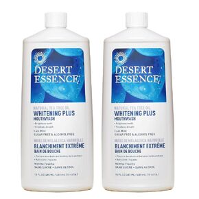 Tea Tree Oil Whitening Plus Mouth Wash, Cool Mint, 16 oz (Pack of 2)
