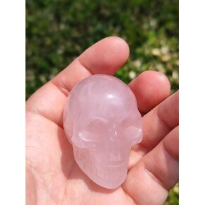 Quartz Skull 2" Rose Cystal