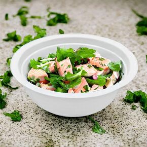 Deep 32 Oz Disposable Bowls | 6.7-Inch Diameter, Heavy-Duty, 100% Biodegradable, Oven Safe | Made of Eco-Friendly Plant-Based Sugarcane Bagasse Fibers| Compostable Bowls for Parties| Pack of 50