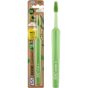 TEPE Good Soft-Bristle Toothbrush for Adults and Teens, Pack of 1, Compact