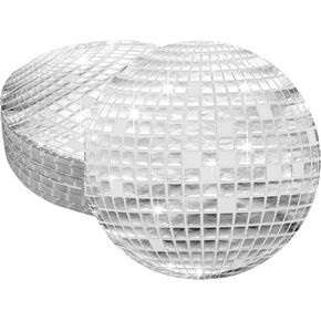 Colarr 100 Pcs Disco Napkins Disco Ball Napkins Disposable Disco Cocktail Napkins 70s 80s 90s Party Supplies Party Napkins Paper Napkins for Engagement Birthday Graduation Baby Shower, Silver