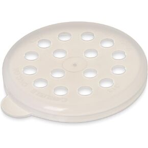 Carlisle FoodService Products 427106 Polyethylene Salt and Pepper Lid Only, 3.12" Diameter, Beige