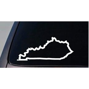EZ-STIK Kentucky State 6" Sticker Decal car Truck Window College Football basketballC559