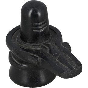 Hindu God Shiva Lingam Statue for Puja, Stone Carving, Portable Perfect for Traveling, Home Décor Statue - 3 inch in Kuwait