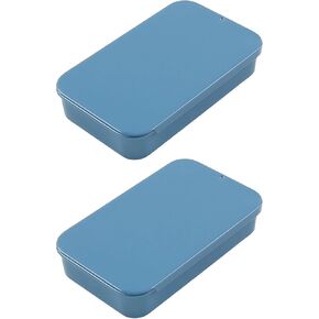 2Pcs Portable Floss Picks Dispenser, Empty 3.19 * 2.05 * 0.63inch / 8.1 * 5.2 * 1.6cm Floss Picks Metal Case, Mini Reusable Floss Pick Holder Boxes for Travel, Purse Essentials(Pink)