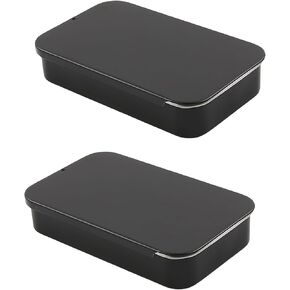 2Pcs Portable Floss Picks Dispenser, Empty 3.19 * 2.05 * 0.63inch / 8.1 * 5.2 * 1.6cm Floss Picks Metal Case, Mini Reusable Floss Pick Holder Boxes for Travel, Purse Essentials(Pink)
