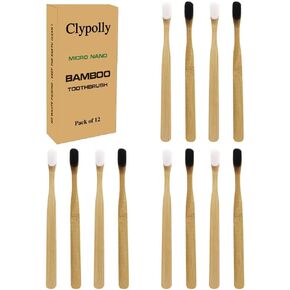 Extra Soft Sensitive Gum Bamboo Toothbrush with 20000 Soft Floss Bristle for Fragile Gums,Braces,Dentures,Pregnant & Elderly