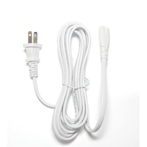 OMNIHIL [UL Listed] White 8 Foot Long AC Power Cord Compatible with iRobot Braava Jet M6 (6120) Robot Mop