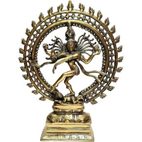 eSplanade Brass Natraj Statue Idol Sculpture Shiva - Nataraj The Lord of Dance Natrajan (17" Inches Big Size)