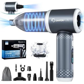 Car Vacuum Cleaner- 3 in 1 Cordless Handheld Vacuum Cleaner, 13000Pa Car Vaccum Cleaner High Power Brushless Motor,Adjustable Car Vaccum Portable Cordless for Cars,Desktop,Home Cleaning