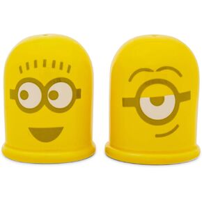 Silver Buffalo Despicable Me Minions Ceramic Salt and Pepper Shakers, Set of 2 | Spice Dispenser Storage Canisters