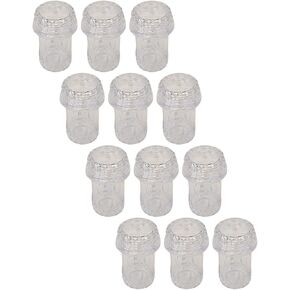 TG,LLC Treasure Gurus 12pc Mini Clear Plastic Portable Salt Pepper Shaker Set Miniature Picnic Party Food Spice Seasoning Containers