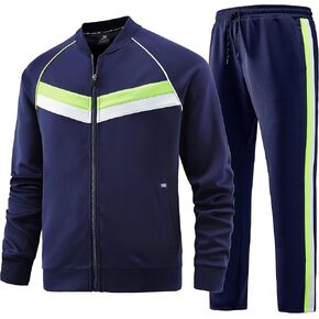 W JIANWANG Track Suits for Men Set Tracksuit Sweatsuits 2 Piece workout outfits