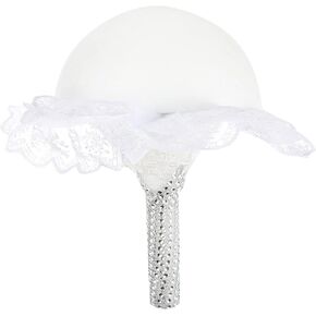 Toddmomy Flower Holder Foam Bride Flower Bouquet Holder Foam Floral Handle Bridal Bouquet Holder for Wedding Fresh Artificial Flower DIY Decoration Floral Flower Handle