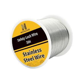 304 Stainless Steel Wire 1lb Spool, 16 Gauge Wire for Jewelry Making (Dia 1.3MM)